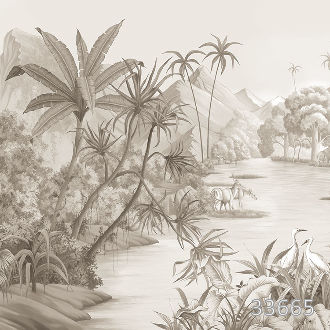 Wild nature sepia
